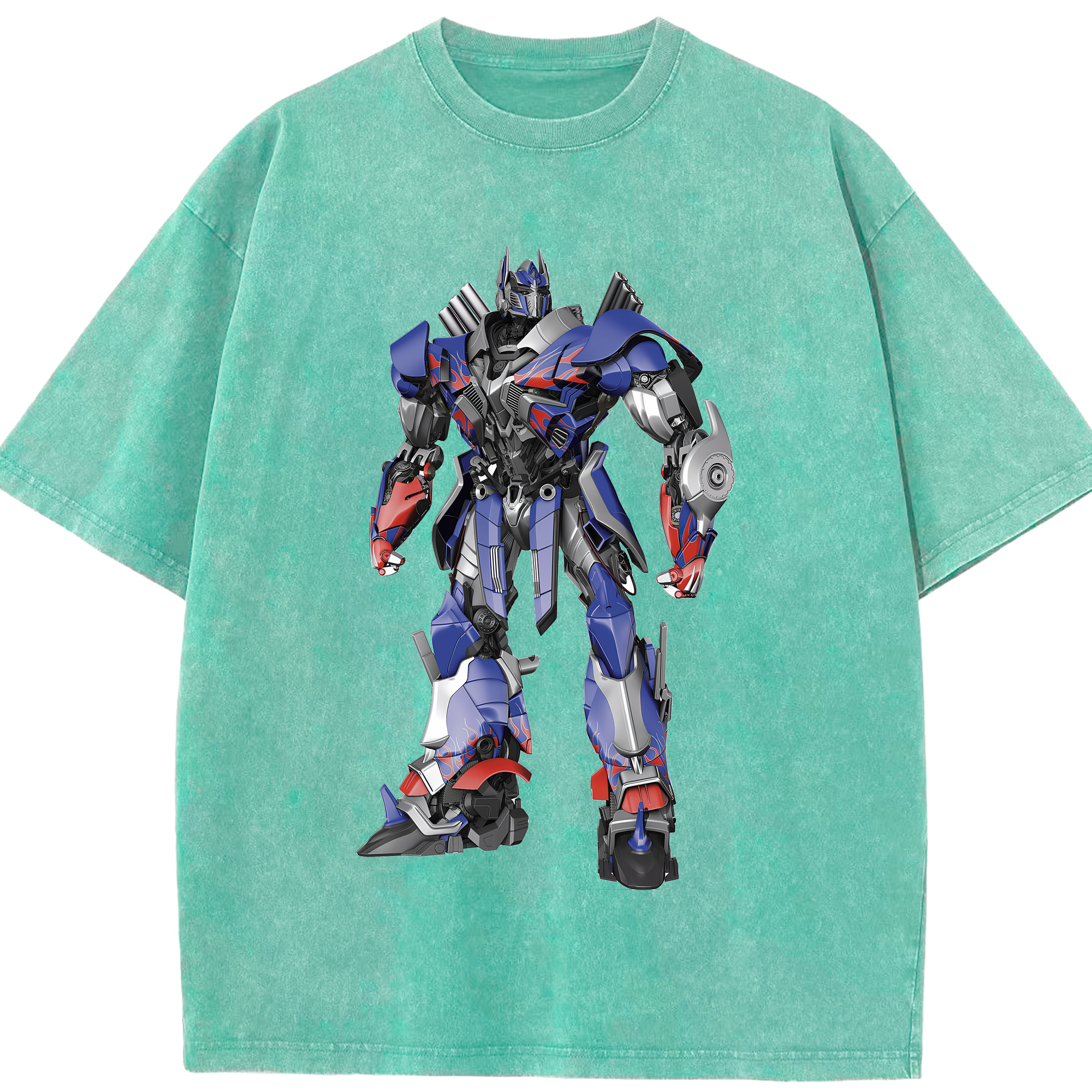 （画像用） Transformers トランスフォーマー 綿100% ヴィンテージ風 半袖Tシャツ（フロントプリント）